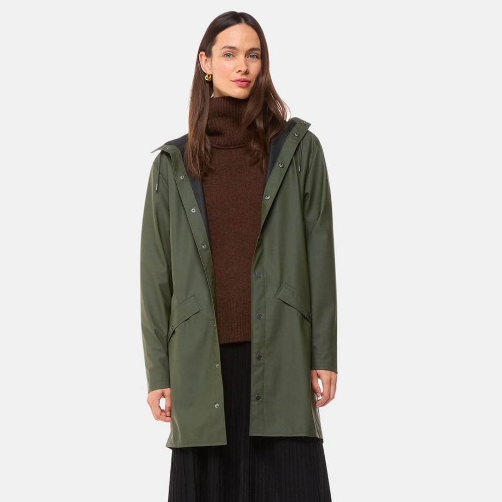 Rains Dark Green Raincoat